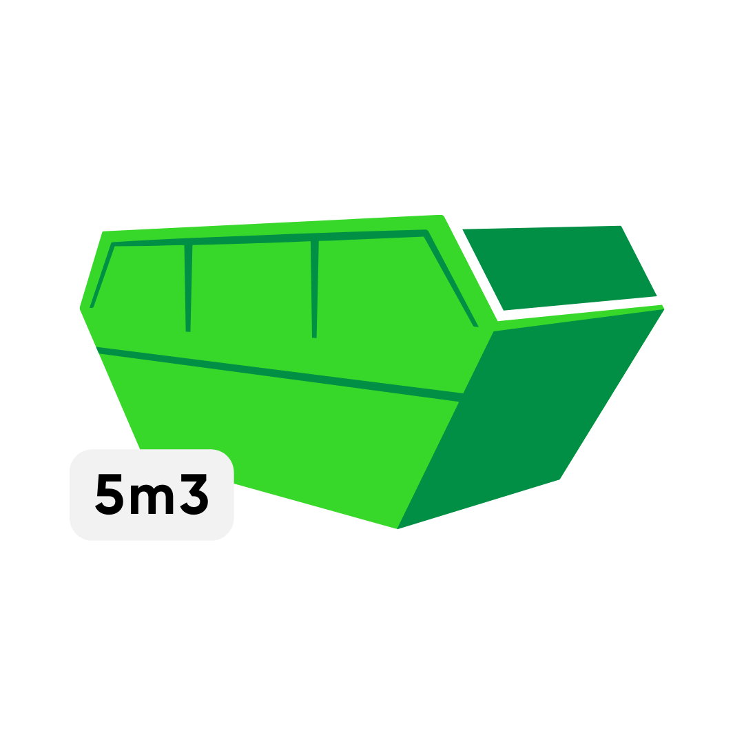 5m³ konteinera noma tikai 5€ + PVN